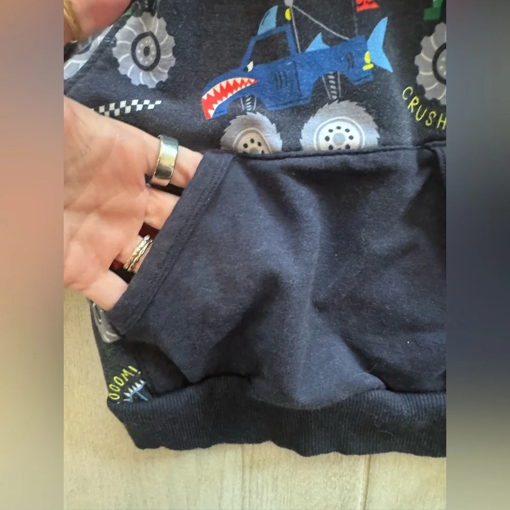 Little Sleepies 3T - Monster Truck Madness, Limited Edition, Pullover Hoodie - Picture 10 of 10